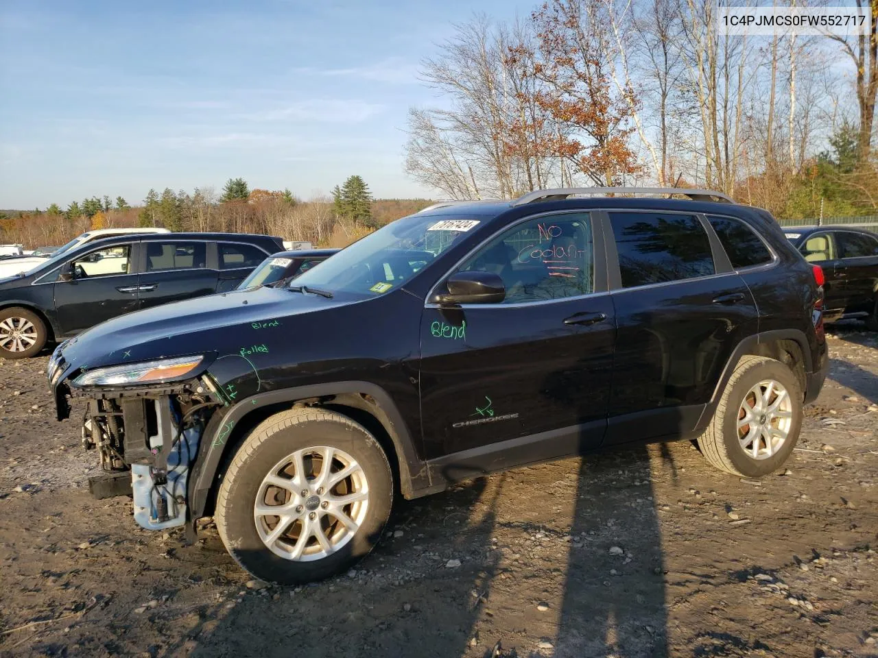 2015 Jeep Cherokee Latitude VIN: 1C4PJMCS0FW552717 Lot: 78167424