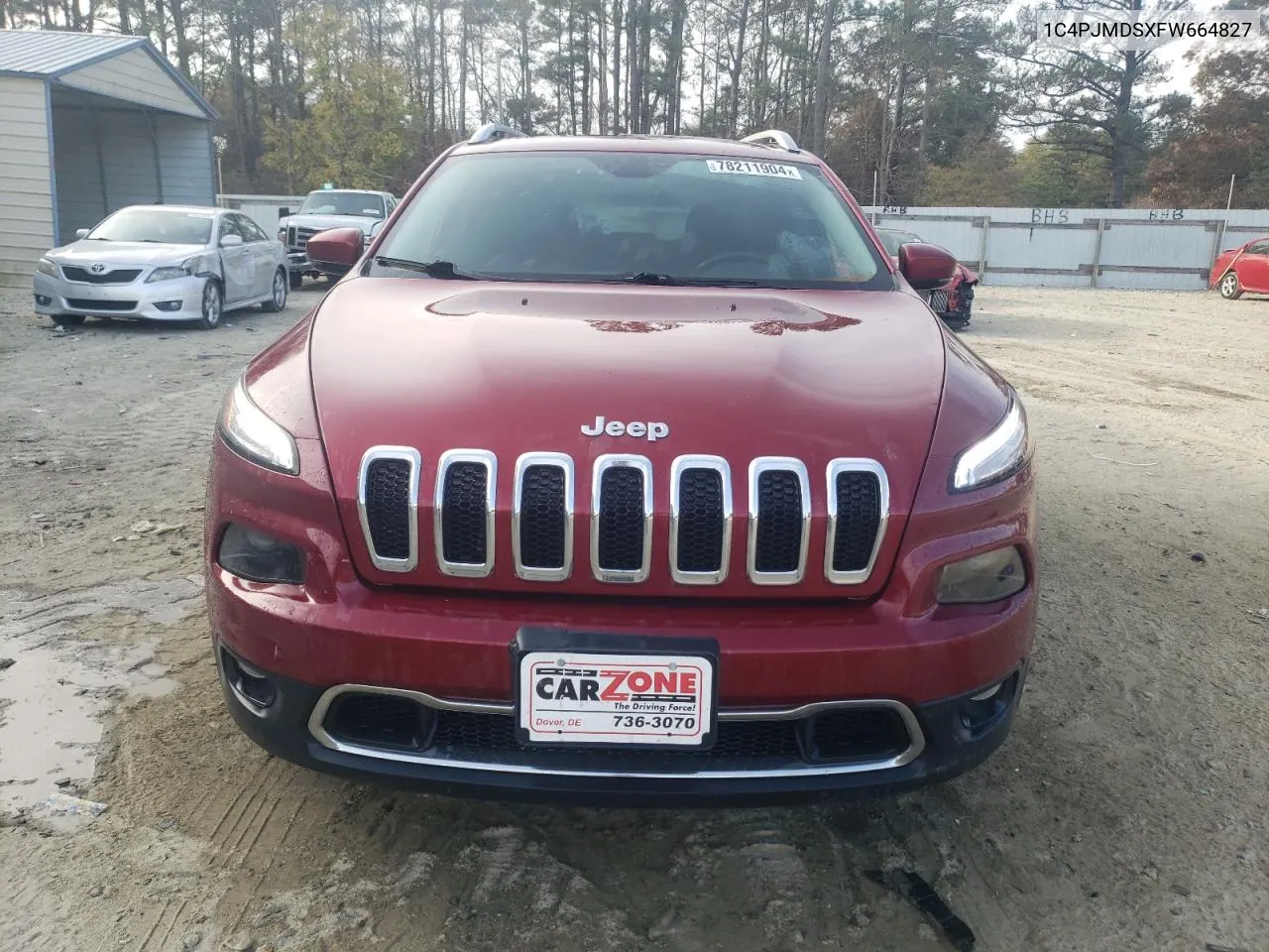 2015 Jeep Cherokee Limited VIN: 1C4PJMDSXFW664827 Lot: 78211904