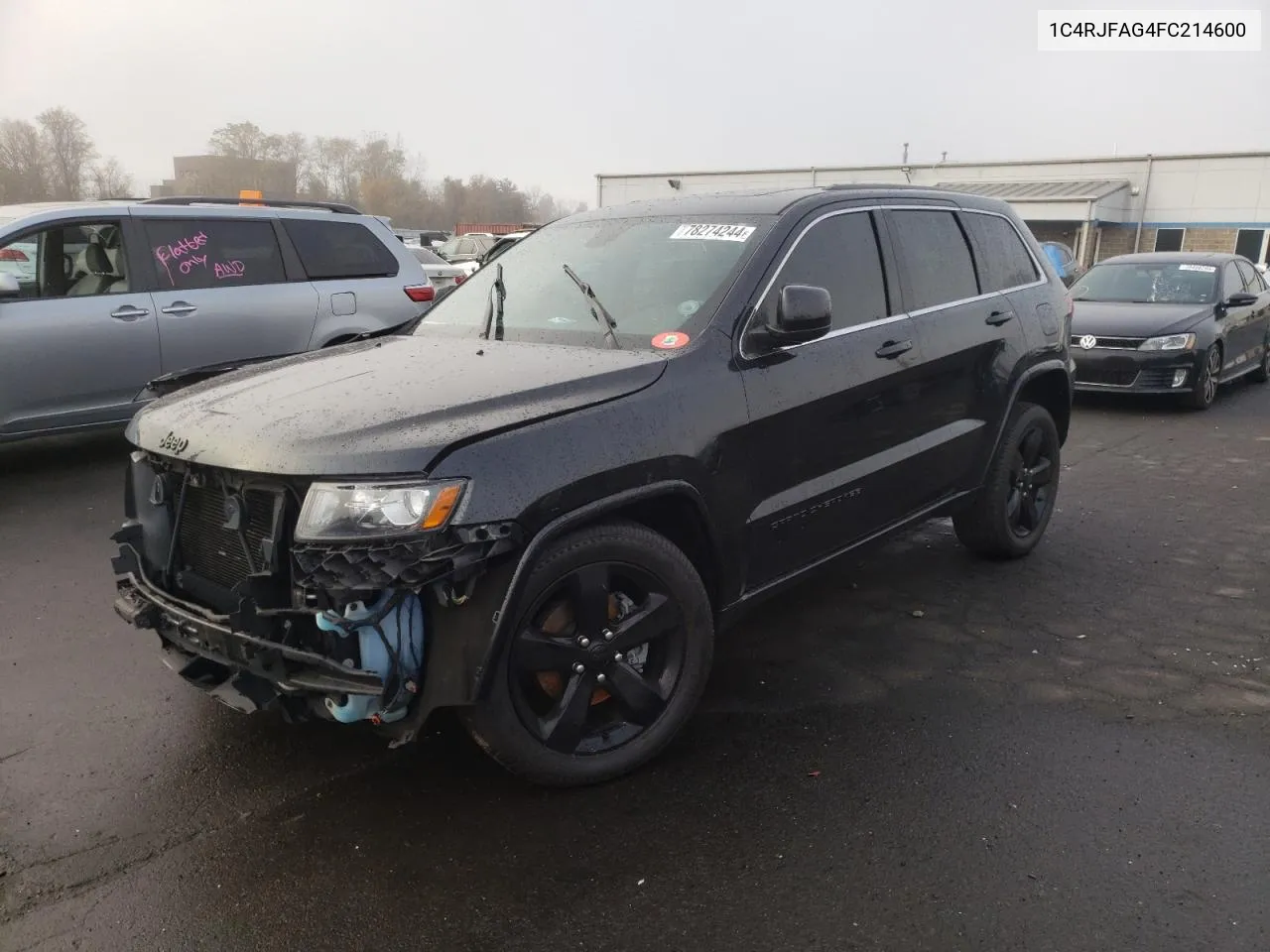 2015 Jeep Grand Cherokee Laredo VIN: 1C4RJFAG4FC214600 Lot: 78274244