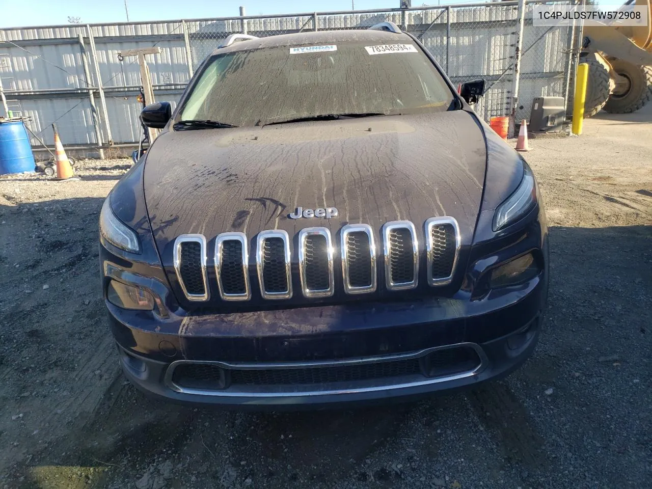 2015 Jeep Cherokee Limited VIN: 1C4PJLDS7FW572908 Lot: 78348594