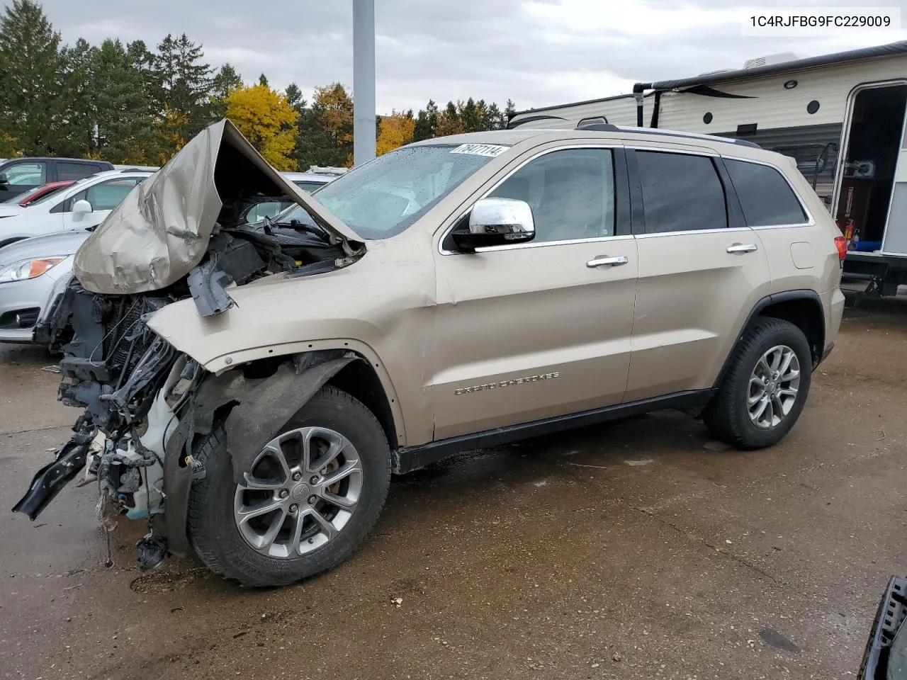 2015 Jeep Grand Cherokee Limited VIN: 1C4RJFBG9FC229009 Lot: 78477114