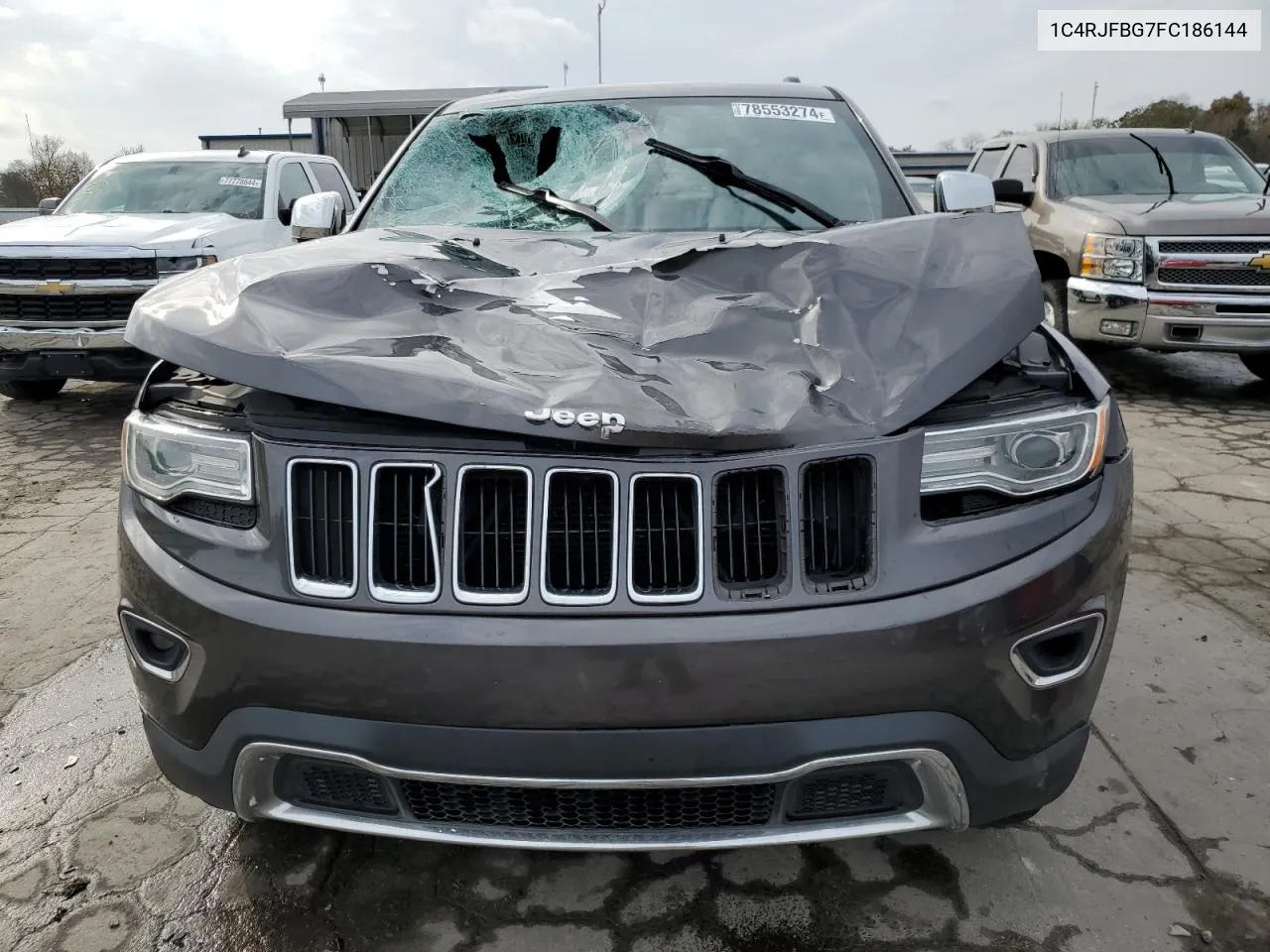 2015 Jeep Grand Cherokee Limited VIN: 1C4RJFBG7FC186144 Lot: 78553274