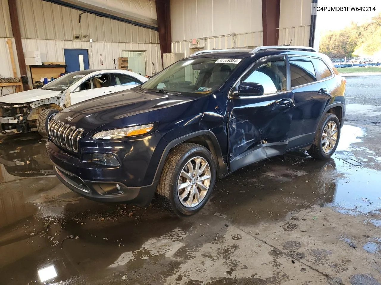 2015 Jeep Cherokee Limited VIN: 1C4PJMDB1FW649214 Lot: 78589354