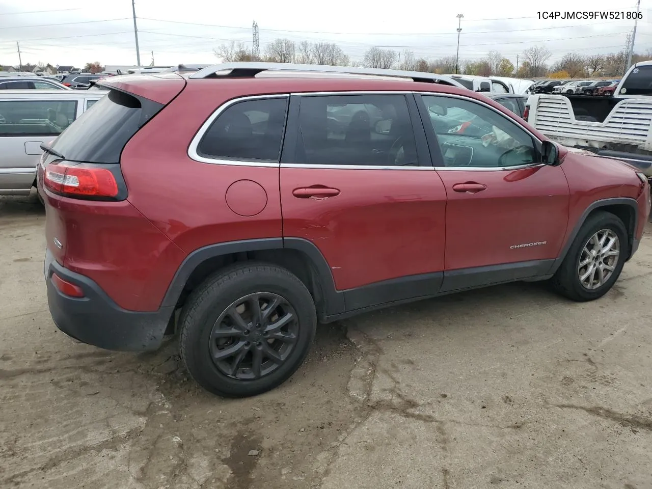 2015 Jeep Cherokee Latitude VIN: 1C4PJMCS9FW521806 Lot: 78602554