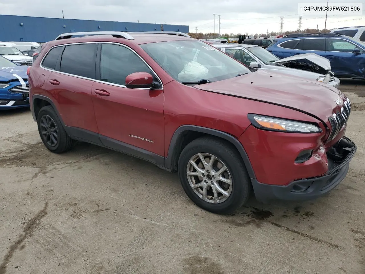 2015 Jeep Cherokee Latitude VIN: 1C4PJMCS9FW521806 Lot: 78602554