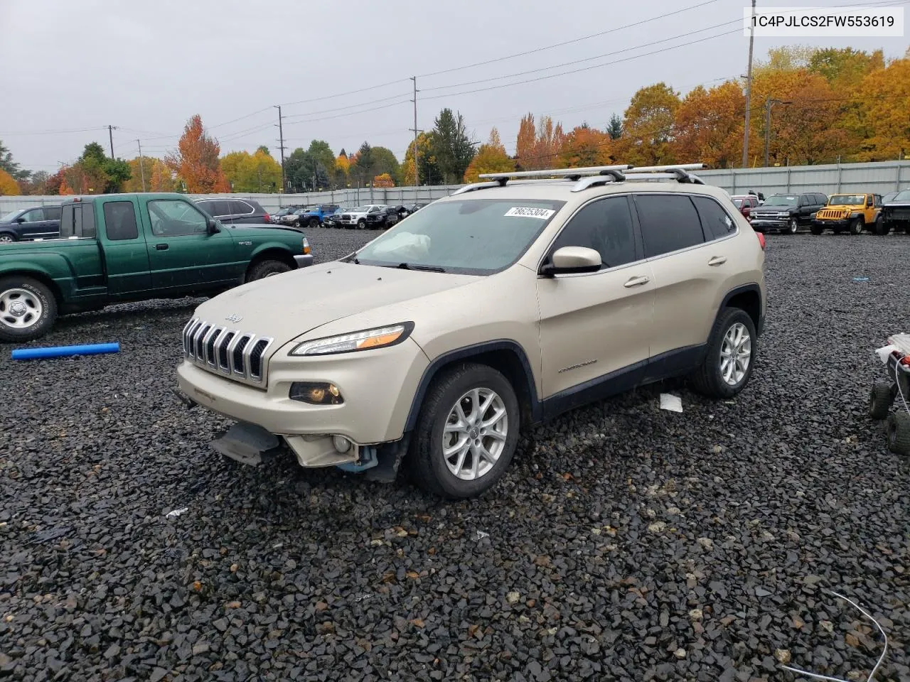 2015 Jeep Cherokee Latitude VIN: 1C4PJLCS2FW553619 Lot: 78625304