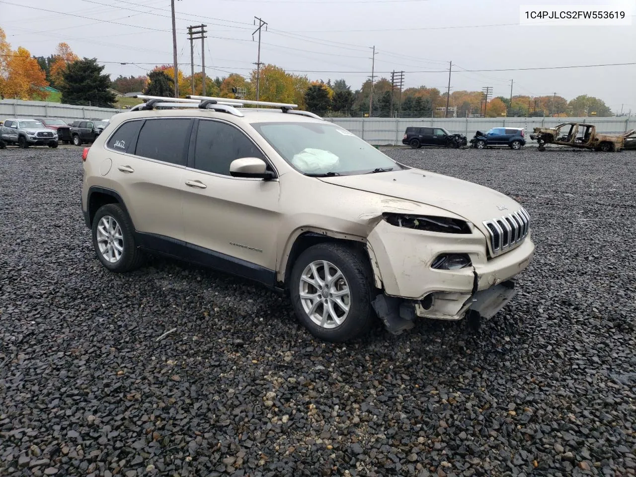 2015 Jeep Cherokee Latitude VIN: 1C4PJLCS2FW553619 Lot: 78625304