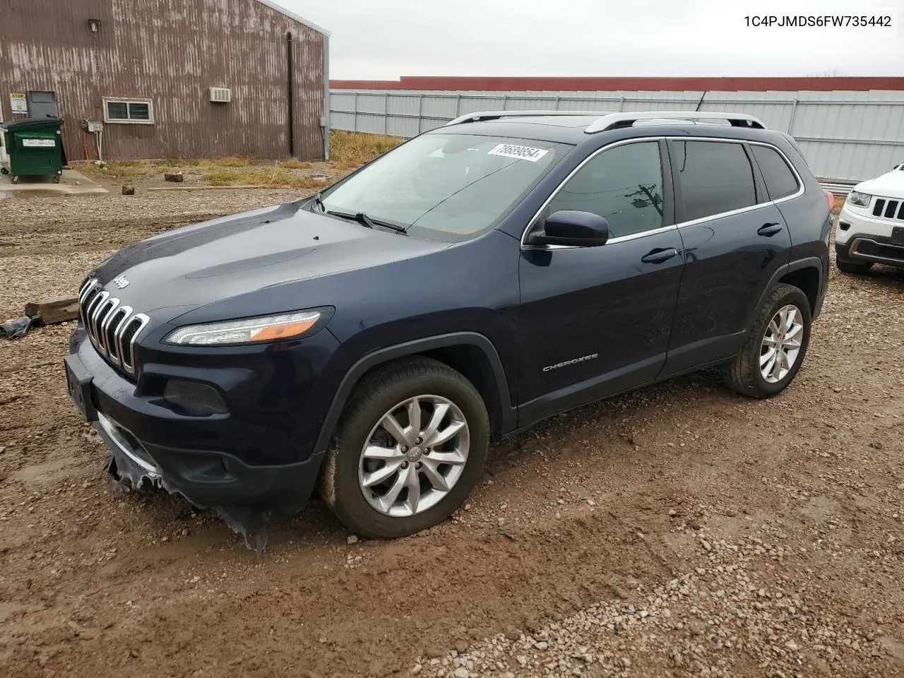 2015 Jeep Cherokee Limited VIN: 1C4PJMDS6FW735442 Lot: 78689854