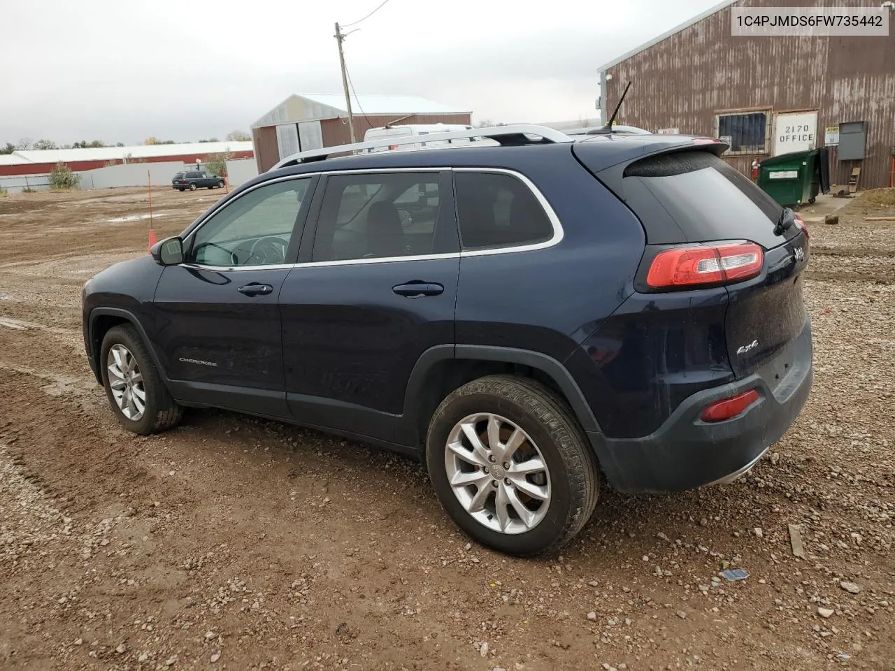 2015 Jeep Cherokee Limited VIN: 1C4PJMDS6FW735442 Lot: 78689854