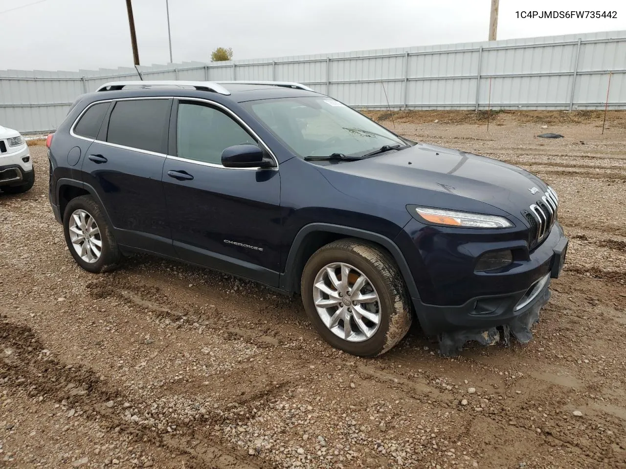 2015 Jeep Cherokee Limited VIN: 1C4PJMDS6FW735442 Lot: 78689854