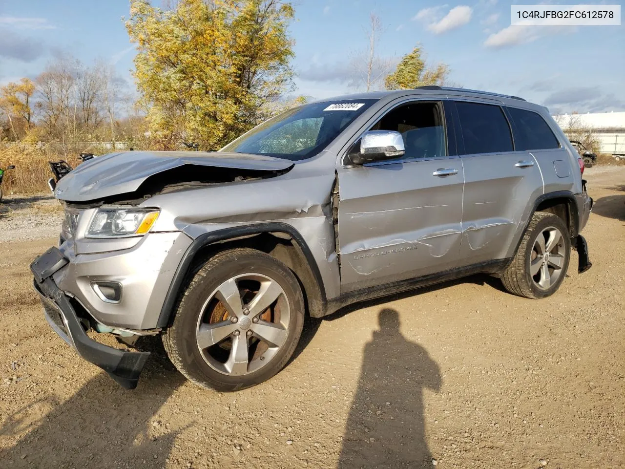 2015 Jeep Grand Cherokee Limited VIN: 1C4RJFBG2FC612578 Lot: 78862084