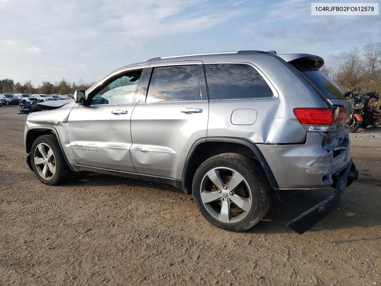 2015 Jeep Grand Cherokee Limited VIN: 1C4RJFBG2FC612578 Lot: 78862084