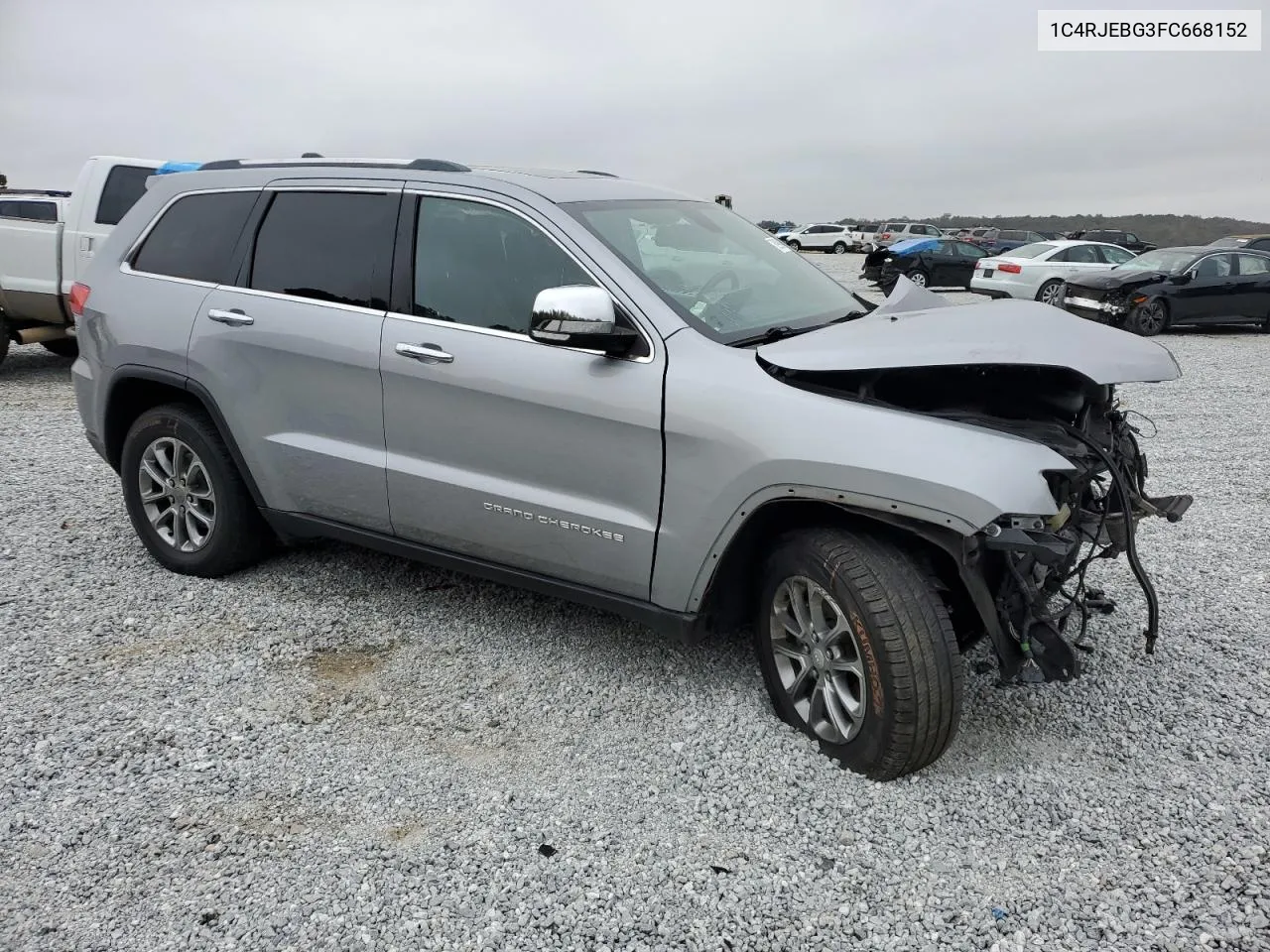 2015 Jeep Grand Cherokee Limited VIN: 1C4RJEBG3FC668152 Lot: 78990984