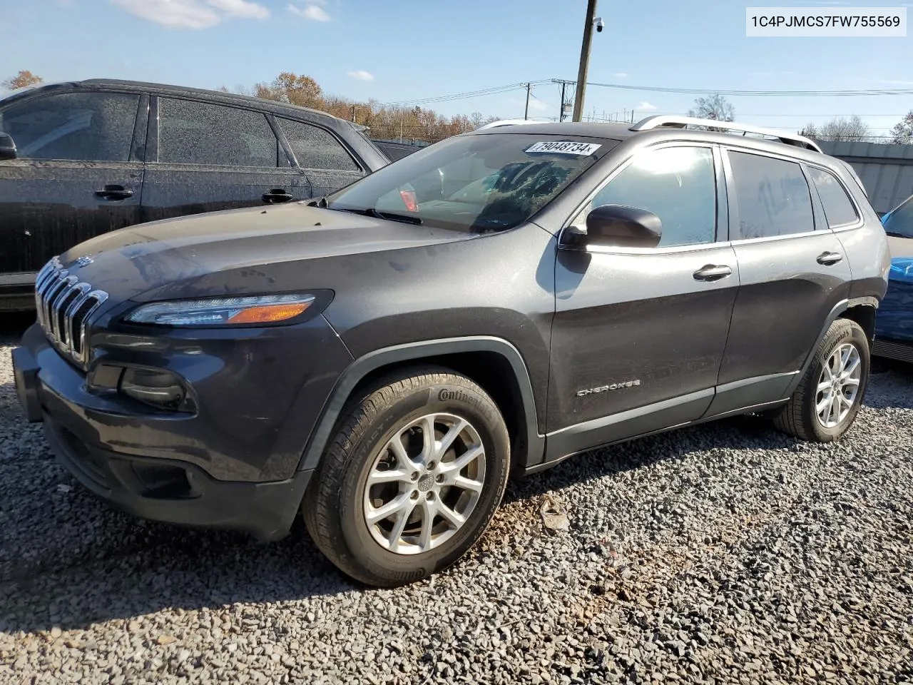 2015 Jeep Cherokee Latitude VIN: 1C4PJMCS7FW755569 Lot: 79048734