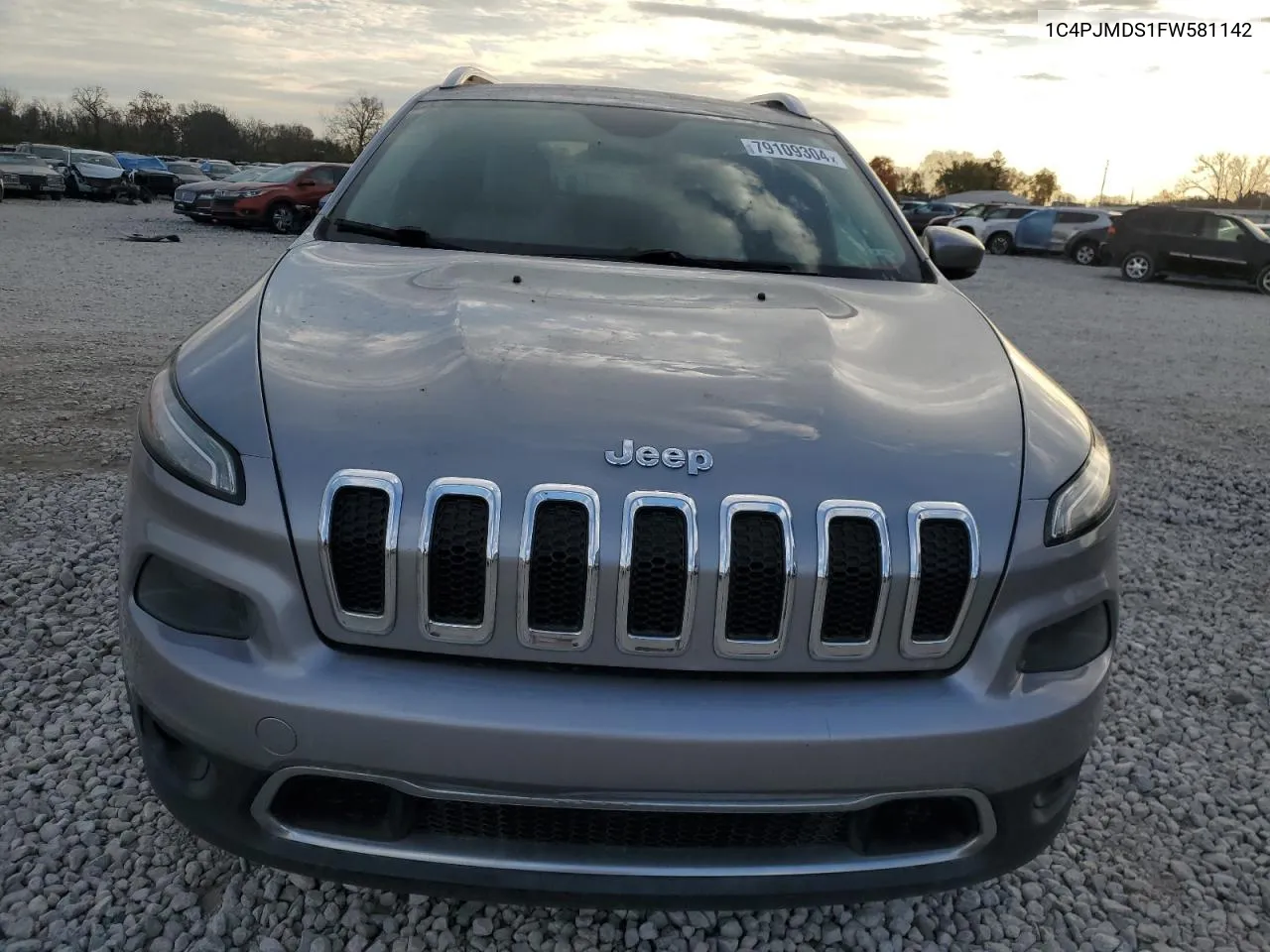 2015 Jeep Cherokee Limited VIN: 1C4PJMDS1FW581142 Lot: 79109304