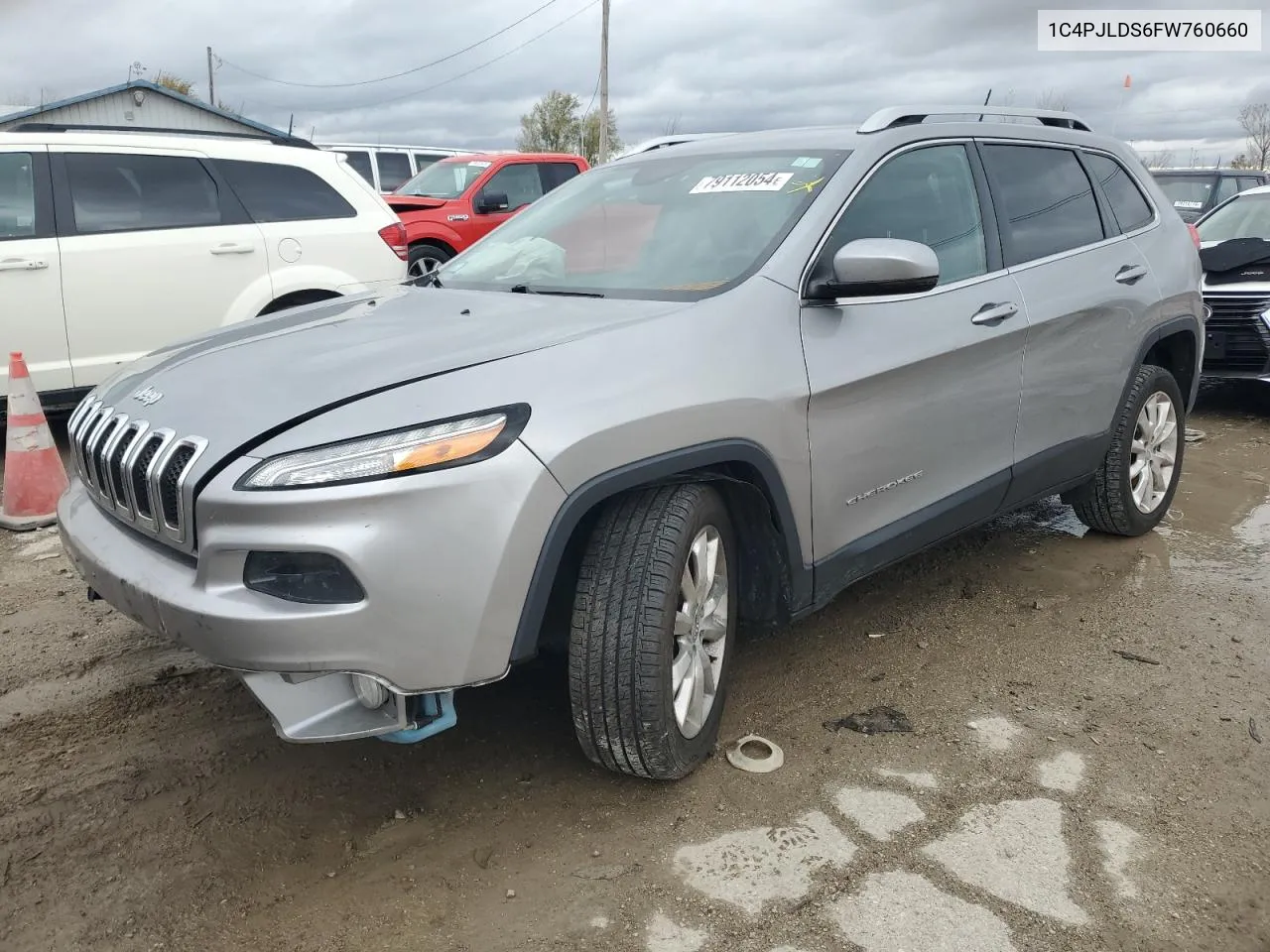 2015 Jeep Cherokee Limited VIN: 1C4PJLDS6FW760660 Lot: 79112054