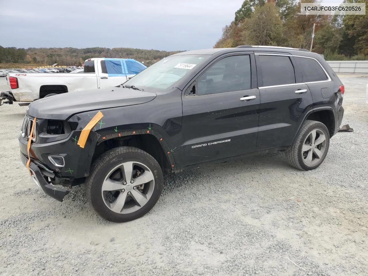 2015 Jeep Grand Cherokee Overland VIN: 1C4RJFCG3FC620526 Lot: 79119644