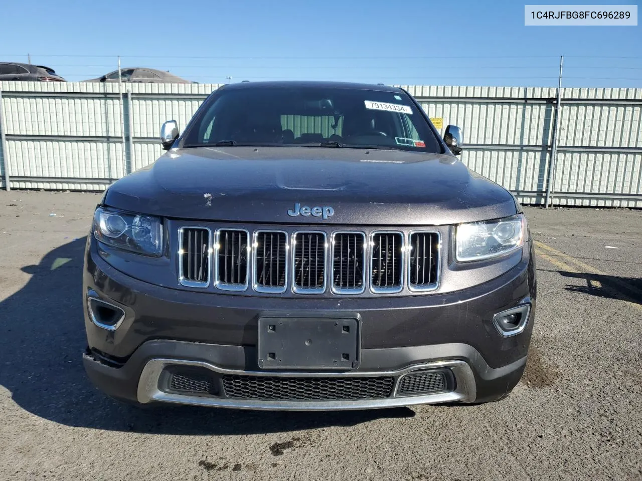 2015 Jeep Grand Cherokee Limited VIN: 1C4RJFBG8FC696289 Lot: 79134334