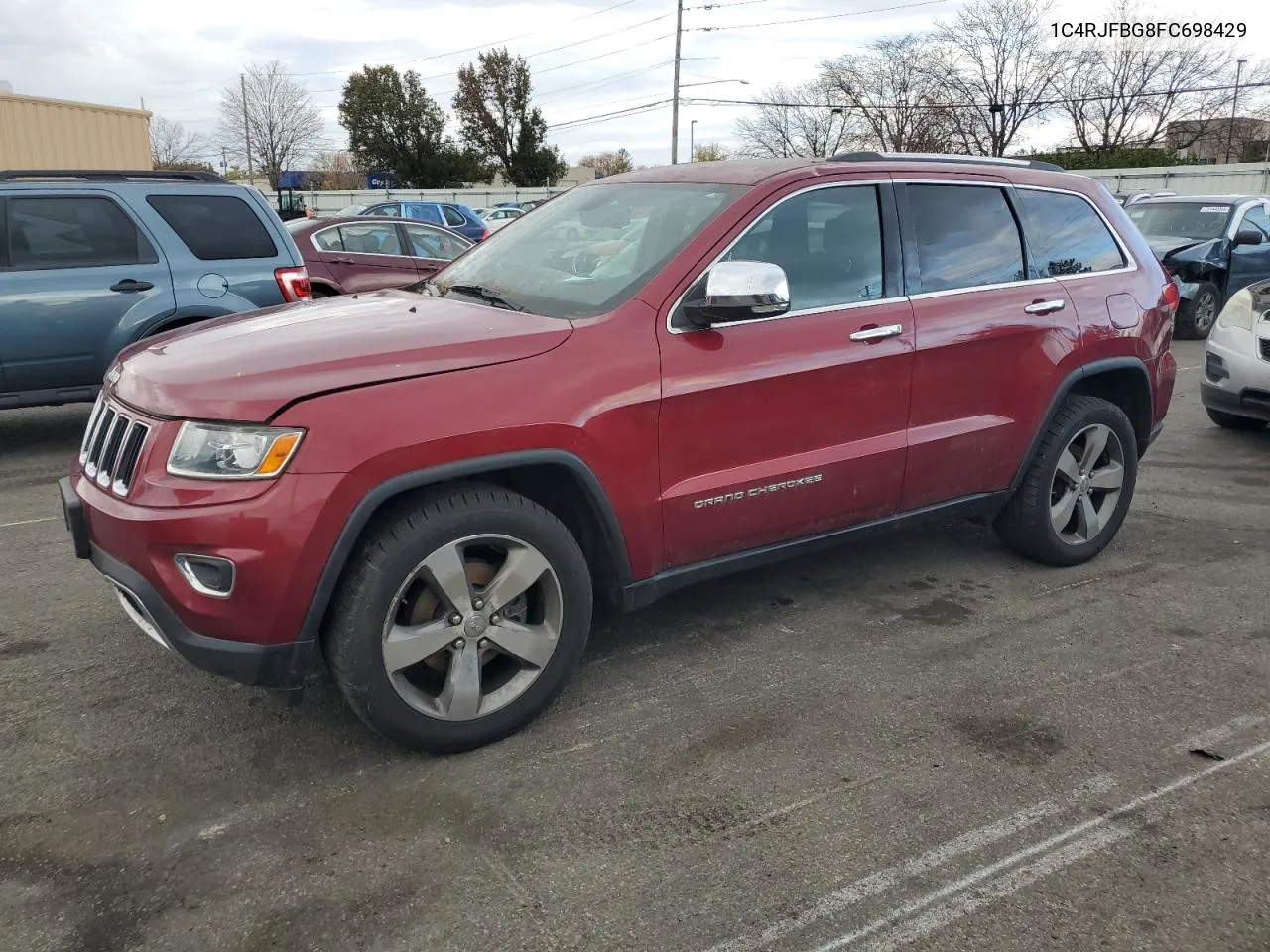 2015 Jeep Grand Cherokee Limited VIN: 1C4RJFBG8FC698429 Lot: 79218644