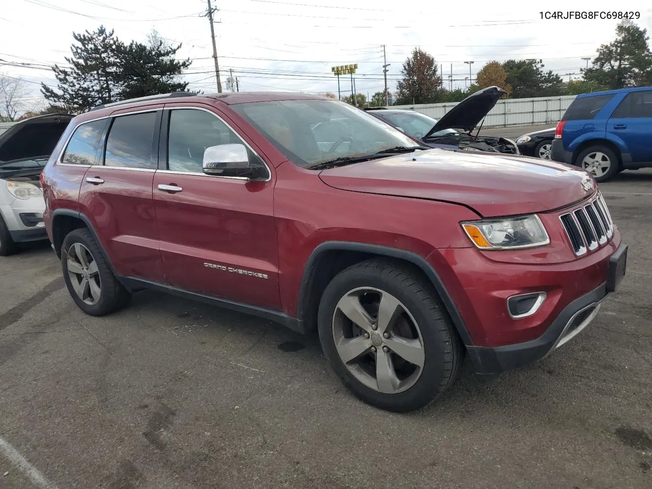 2015 Jeep Grand Cherokee Limited VIN: 1C4RJFBG8FC698429 Lot: 79218644