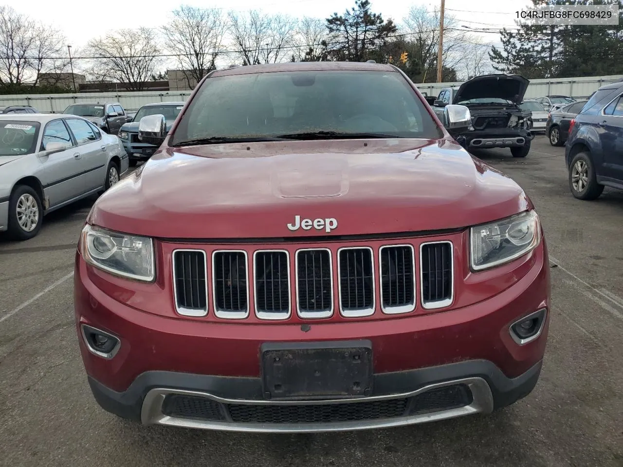 2015 Jeep Grand Cherokee Limited VIN: 1C4RJFBG8FC698429 Lot: 79218644