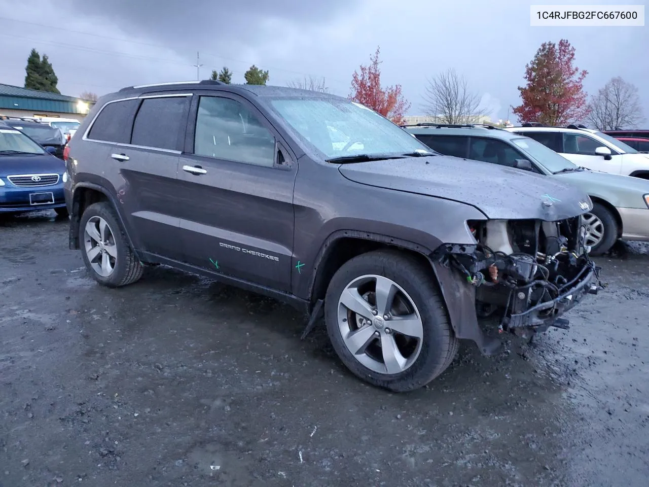 2015 Jeep Grand Cherokee Limited VIN: 1C4RJFBG2FC667600 Lot: 79307844