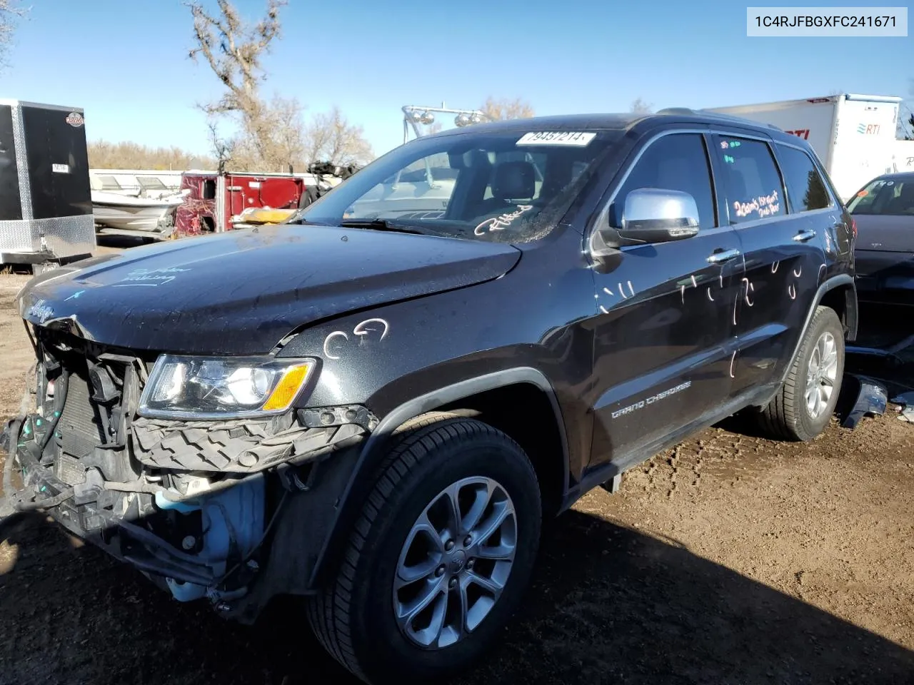 2015 Jeep Grand Cherokee Limited VIN: 1C4RJFBGXFC241671 Lot: 79457214