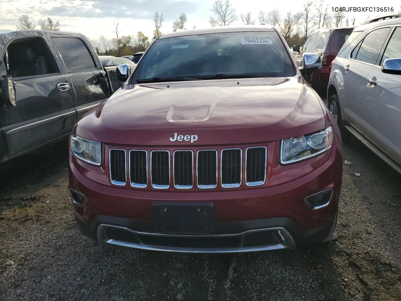 2015 Jeep Grand Cherokee Limited VIN: 1C4RJFBGXFC136516 Lot: 79462334