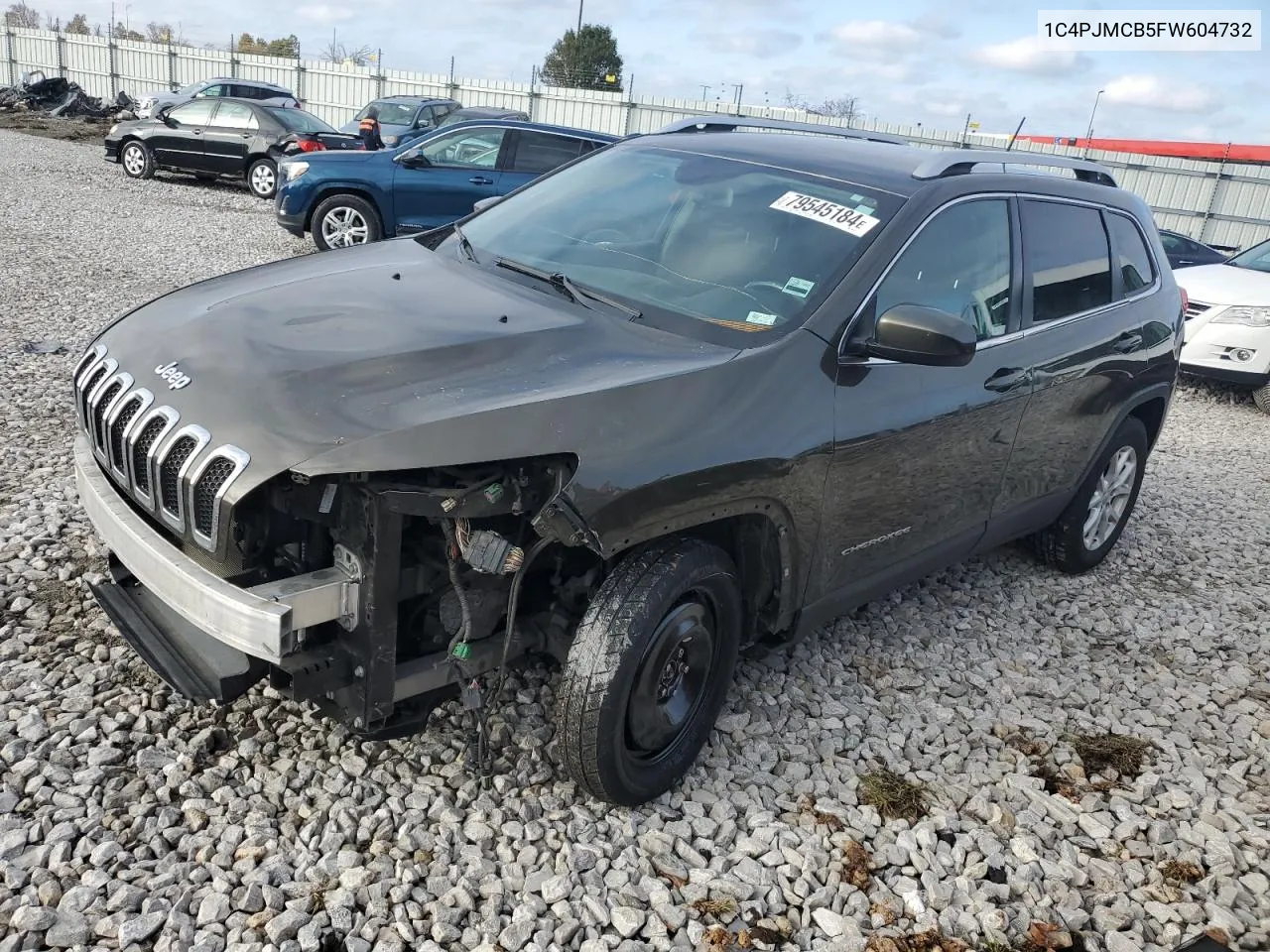 2015 Jeep Cherokee Latitude VIN: 1C4PJMCB5FW604732 Lot: 79545184