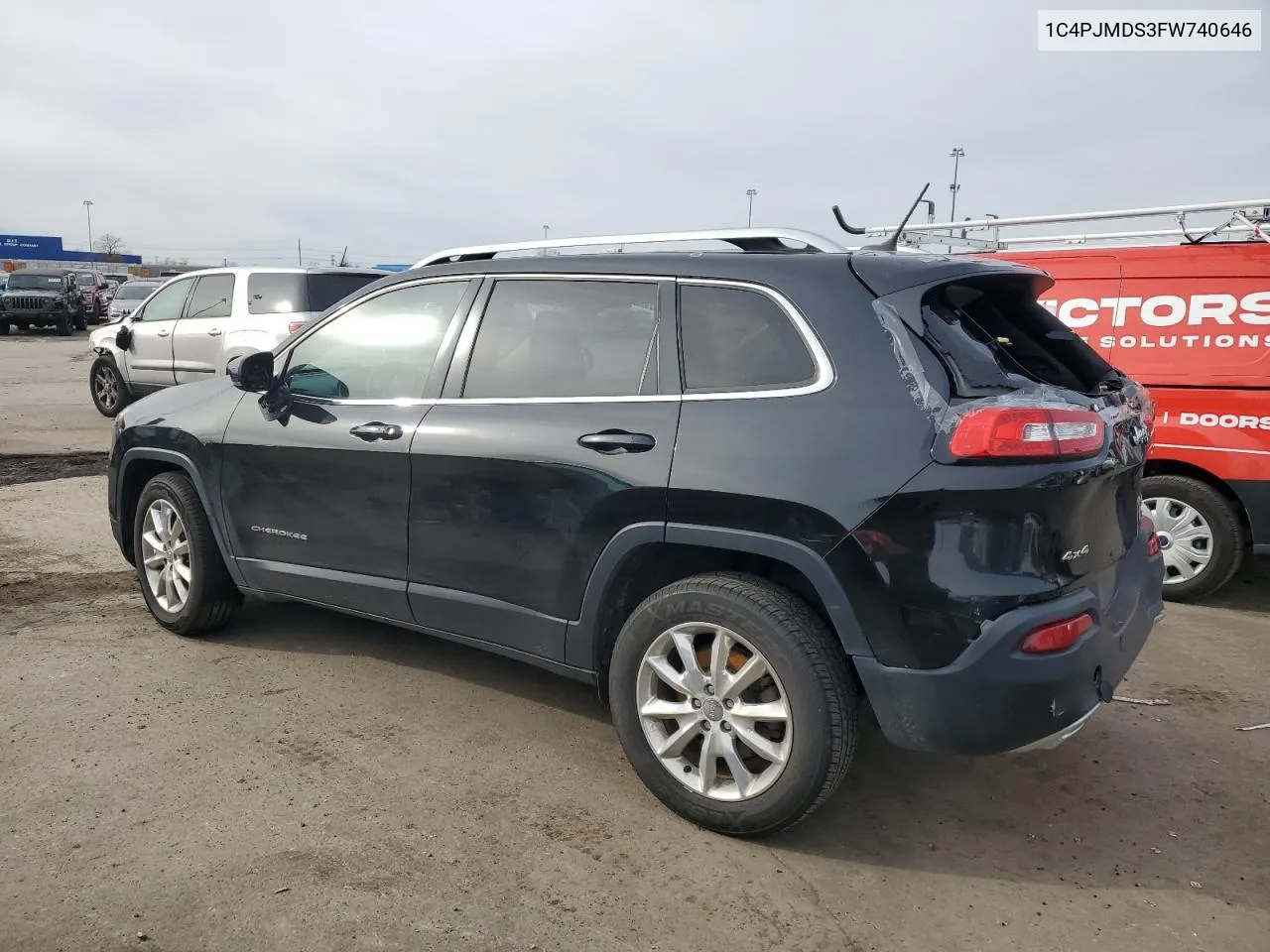 2015 Jeep Cherokee Limited VIN: 1C4PJMDS3FW740646 Lot: 79648924