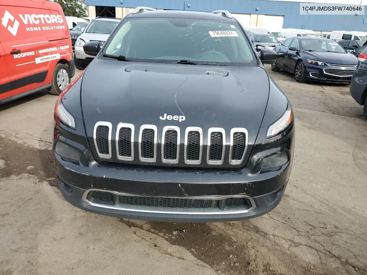 2015 Jeep Cherokee Limited VIN: 1C4PJMDS3FW740646 Lot: 79648924