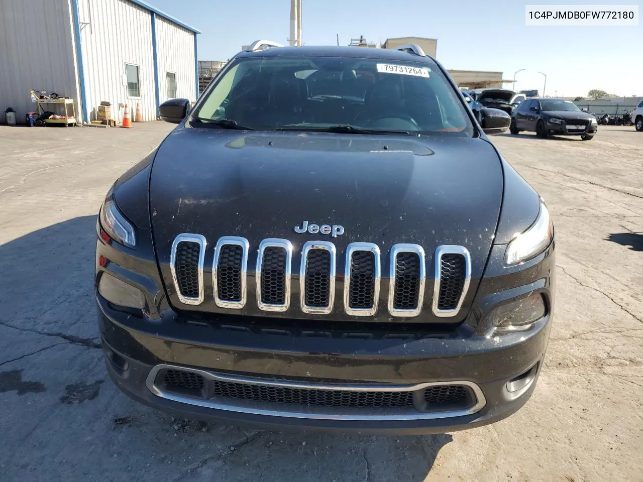 2015 Jeep Cherokee Limited VIN: 1C4PJMDB0FW772180 Lot: 79731264