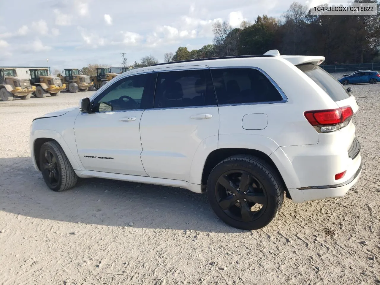 2015 Jeep Grand Cherokee Overland VIN: 1C4RJECGXFC218822 Lot: 79860144