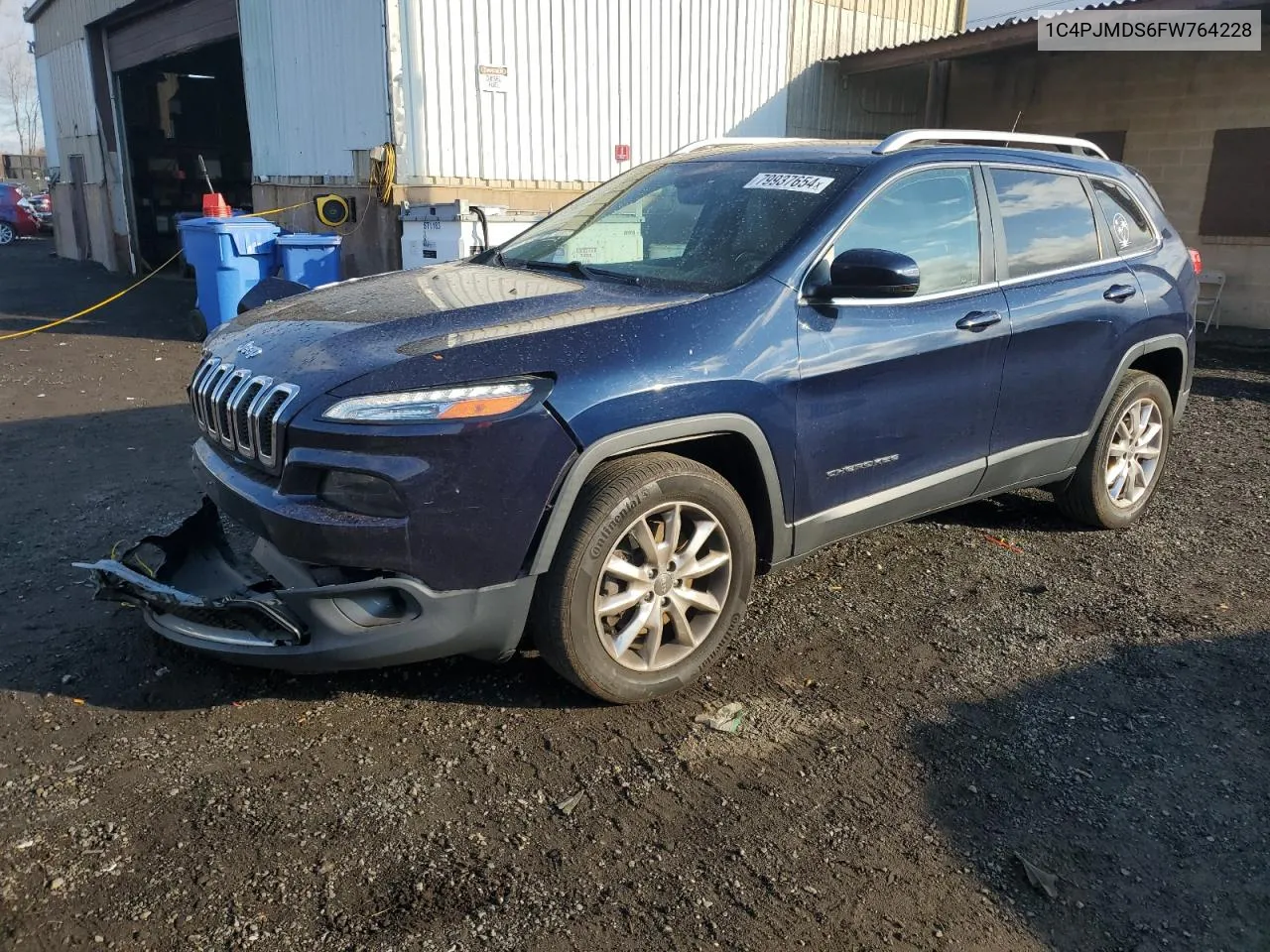 2015 Jeep Cherokee Limited VIN: 1C4PJMDS6FW764228 Lot: 79937654