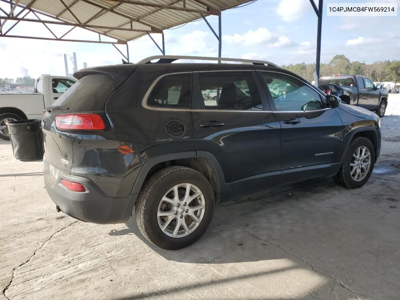 2015 Jeep Cherokee Latitude VIN: 1C4PJMCB4FW569214 Lot: 80007634