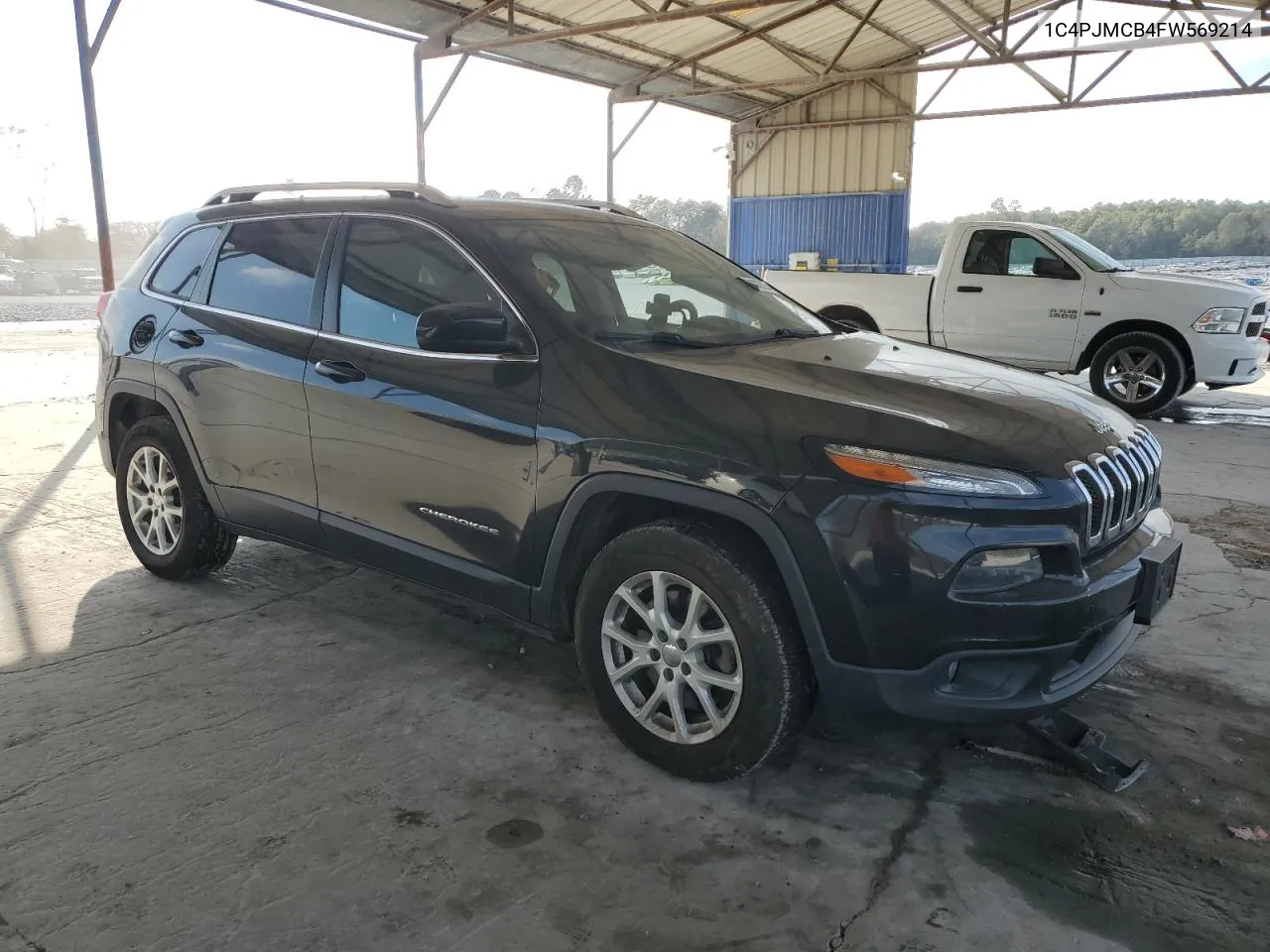 2015 Jeep Cherokee Latitude VIN: 1C4PJMCB4FW569214 Lot: 80007634