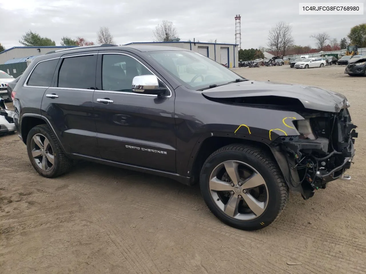 2015 Jeep Grand Cherokee Overland VIN: 1C4RJFCG8FC768980 Lot: 80107474