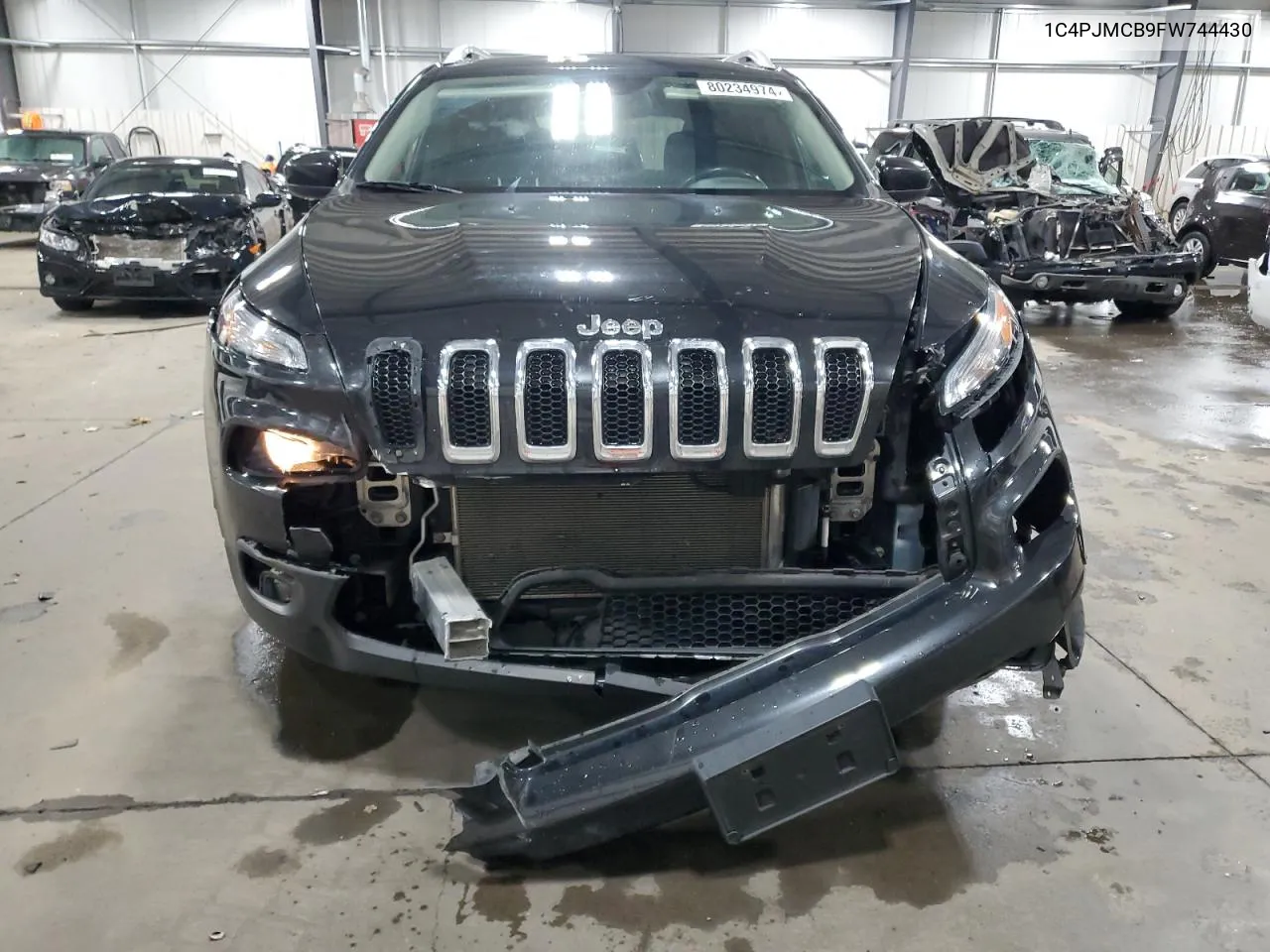 2015 Jeep Cherokee Latitude VIN: 1C4PJMCB9FW744430 Lot: 80234974