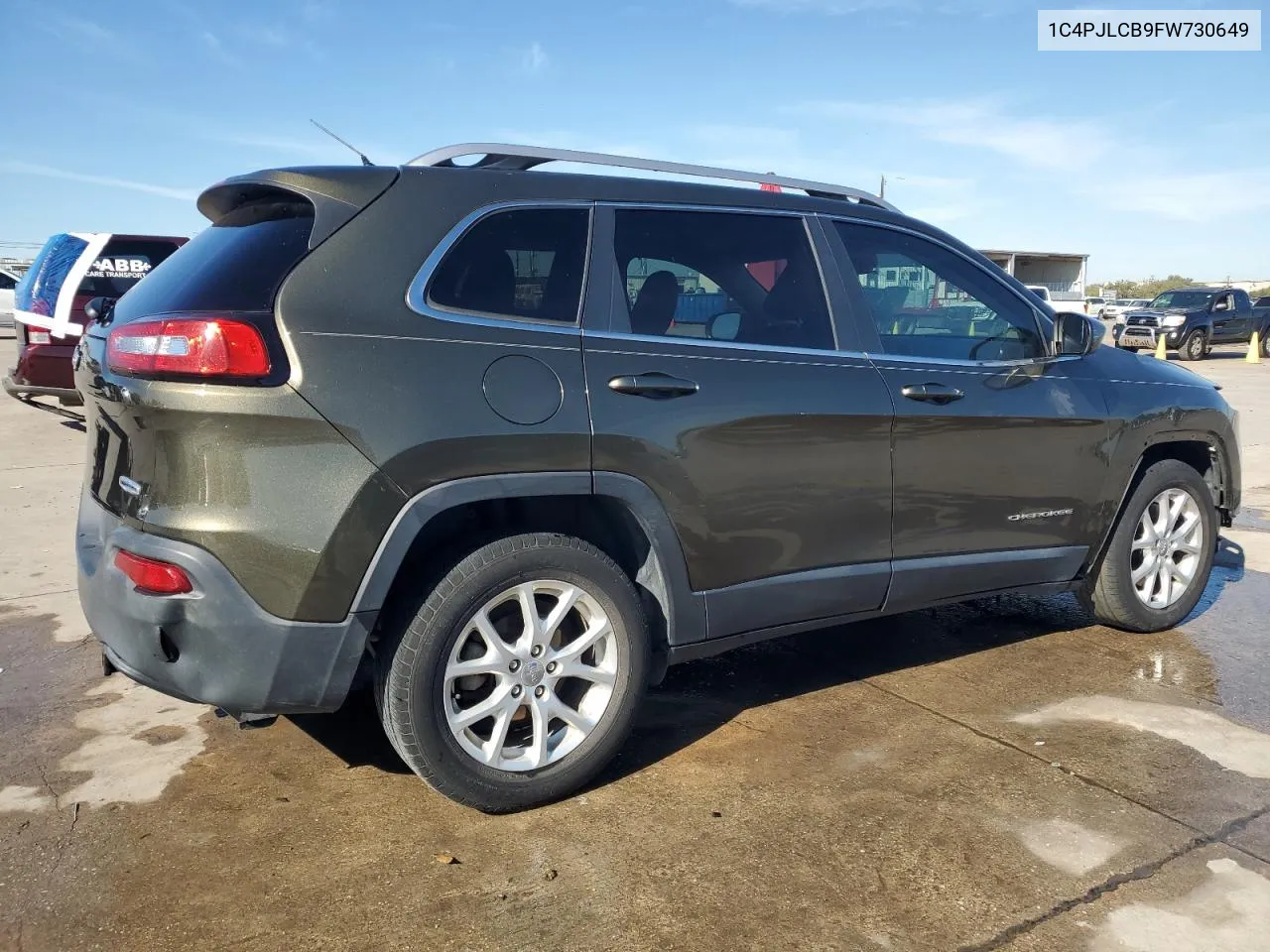 2015 Jeep Cherokee Latitude VIN: 1C4PJLCB9FW730649 Lot: 80299614