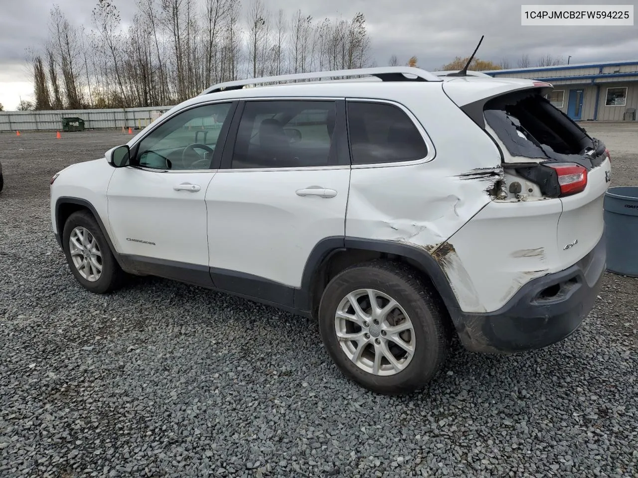 2015 Jeep Cherokee Latitude VIN: 1C4PJMCB2FW594225 Lot: 80424404