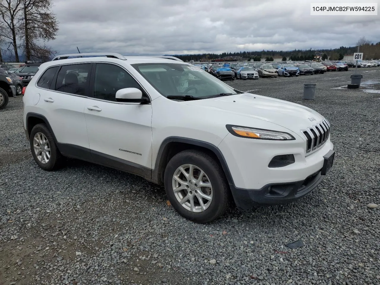 2015 Jeep Cherokee Latitude VIN: 1C4PJMCB2FW594225 Lot: 80424404