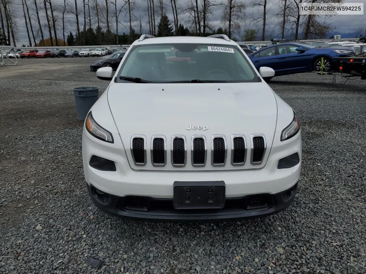 2015 Jeep Cherokee Latitude VIN: 1C4PJMCB2FW594225 Lot: 80424404