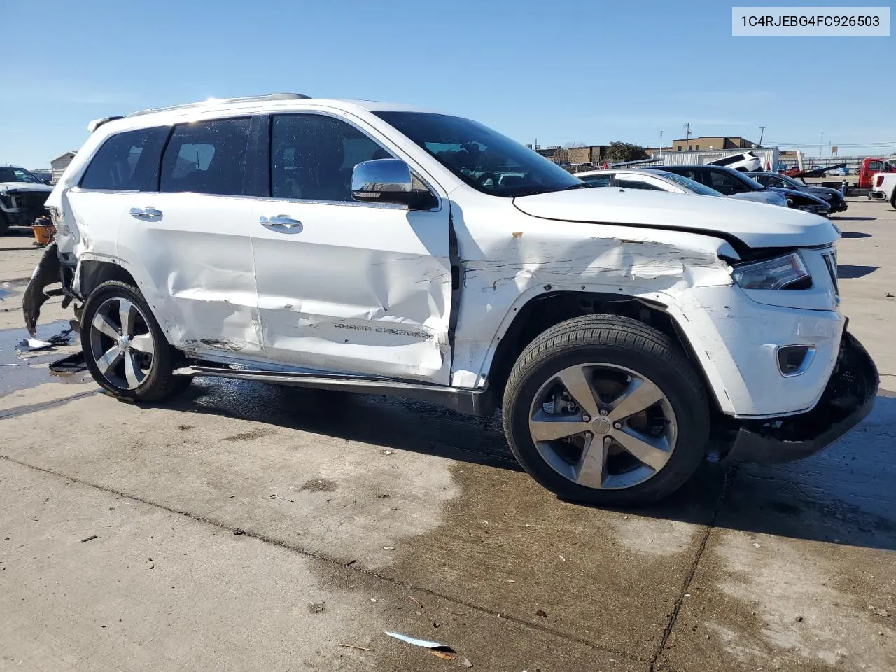 2015 Jeep Grand Cherokee Limited VIN: 1C4RJEBG4FC926503 Lot: 80502214