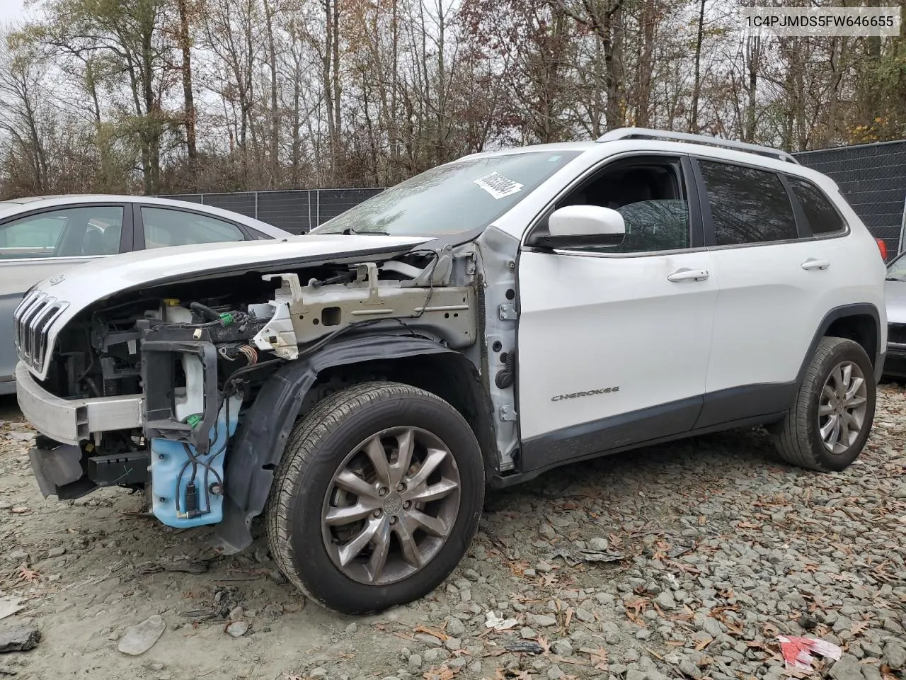 2015 Jeep Cherokee Limited VIN: 1C4PJMDS5FW646655 Lot: 80533084