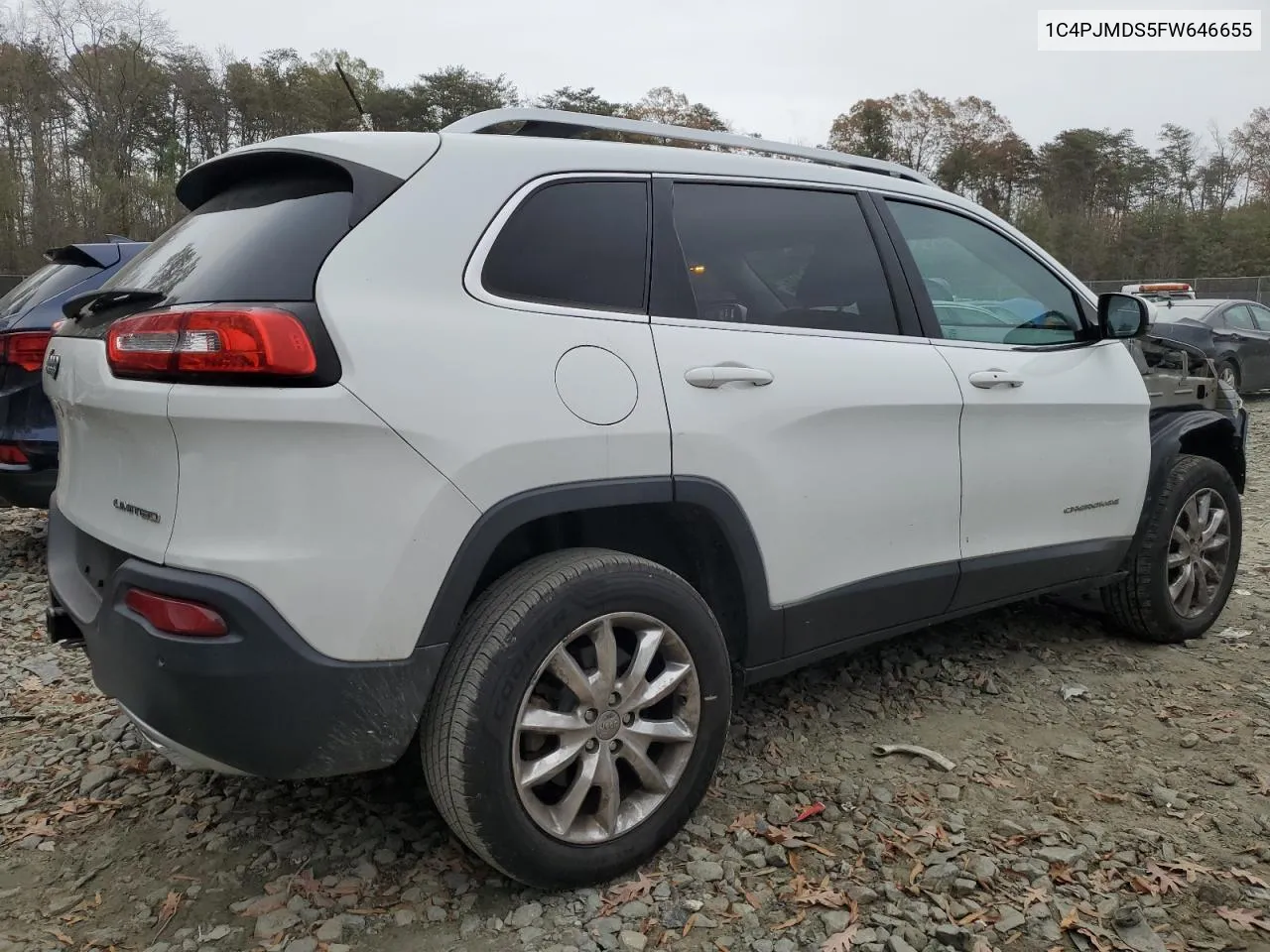 2015 Jeep Cherokee Limited VIN: 1C4PJMDS5FW646655 Lot: 80533084