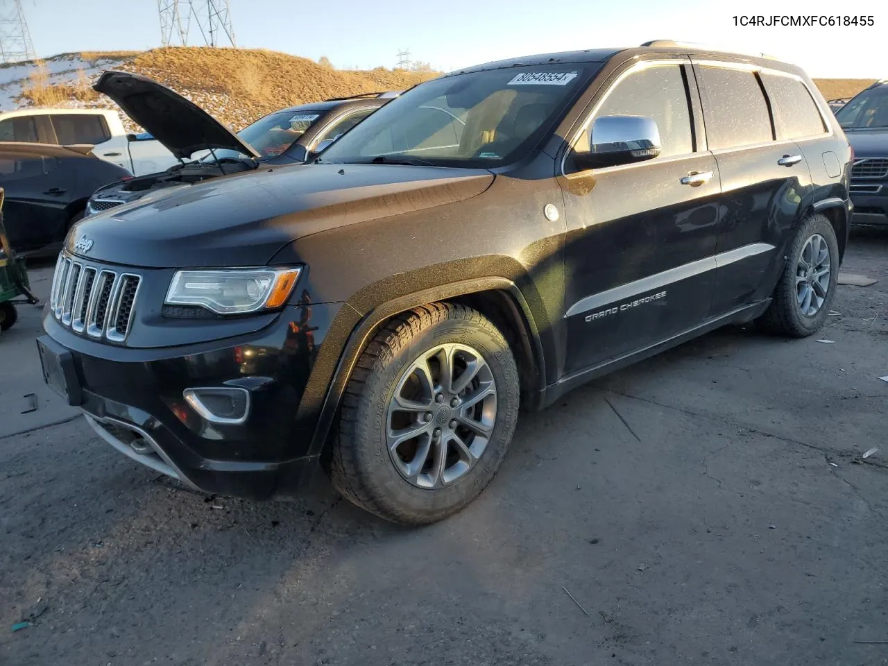 2015 Jeep Grand Cherokee Overland VIN: 1C4RJFCMXFC618455 Lot: 80548554