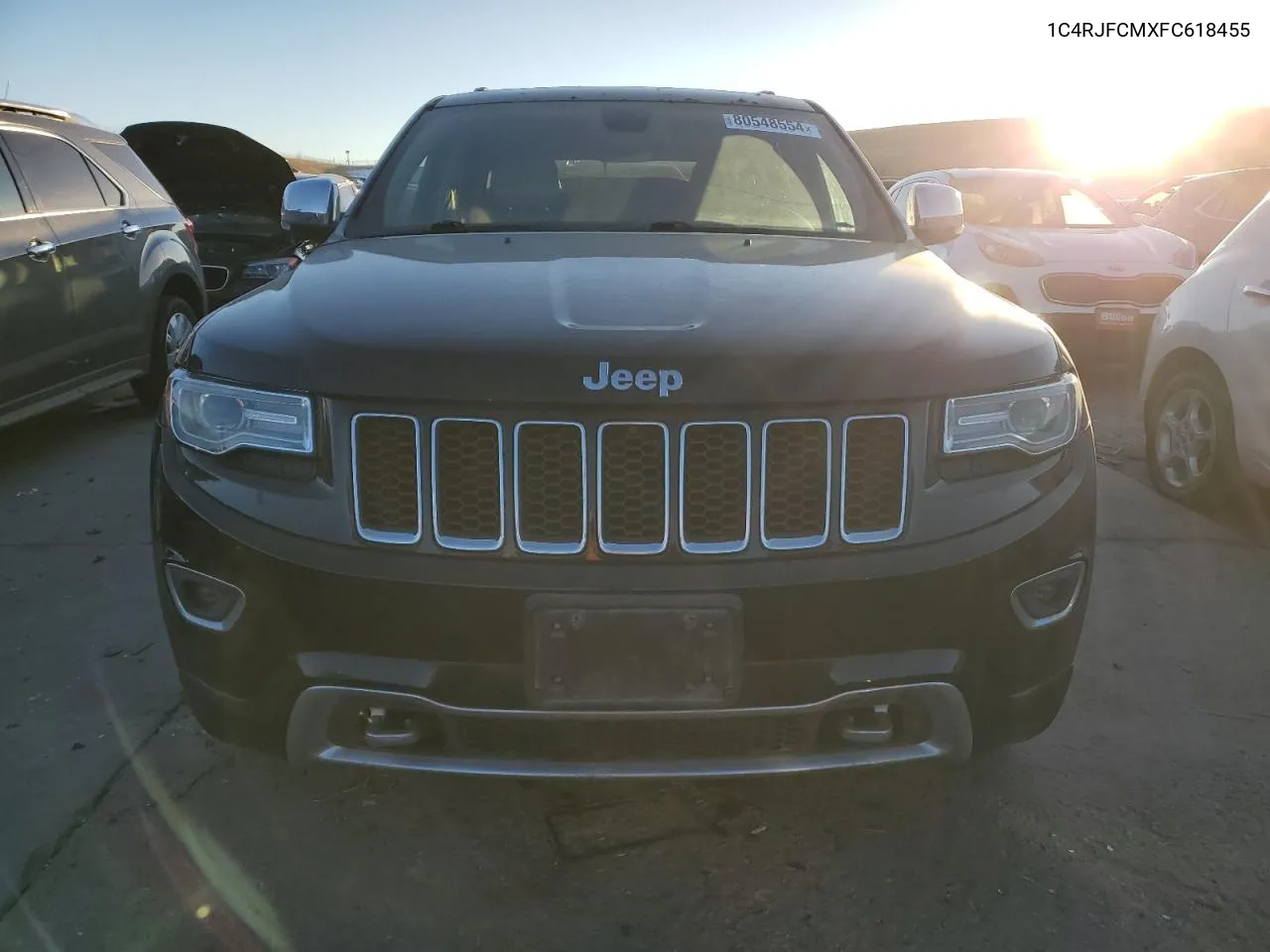 2015 Jeep Grand Cherokee Overland VIN: 1C4RJFCMXFC618455 Lot: 80548554