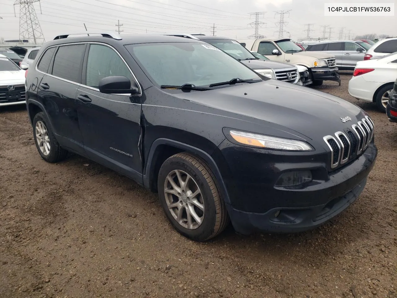 2015 Jeep Cherokee Latitude VIN: 1C4PJLCB1FW536763 Lot: 80773524