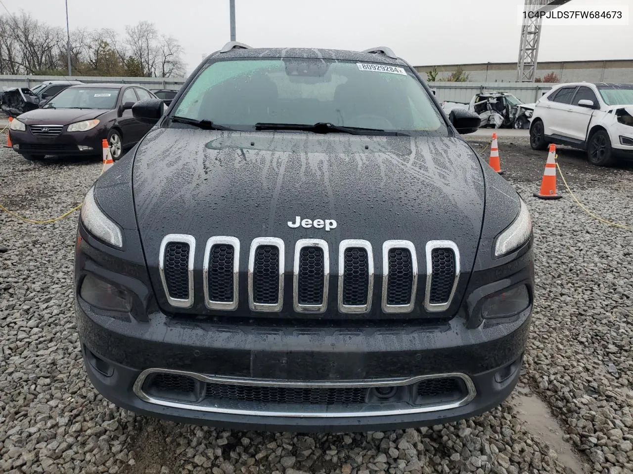 2015 Jeep Cherokee Limited VIN: 1C4PJLDS7FW684673 Lot: 80929284