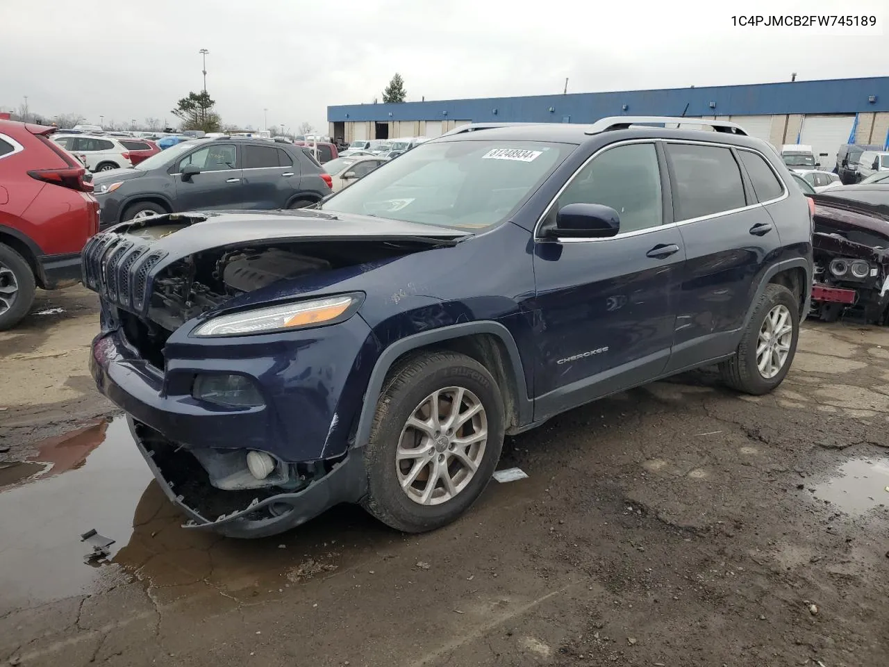 2015 Jeep Cherokee Latitude VIN: 1C4PJMCB2FW745189 Lot: 81248934